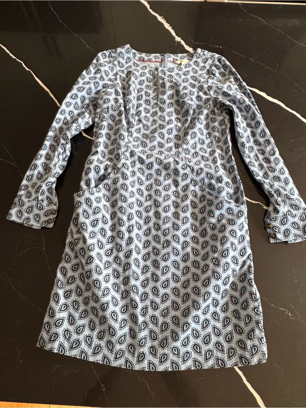 Boden Long Sleeve Printed Dress